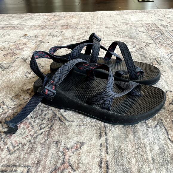 Chaco Z1 Sandal Single Strap Strappy Hiking Outdoor Sandals Gray Black Men\'s 10 main image 8